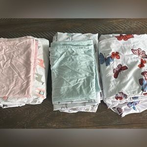 3 Sets of Twin XL Sheets in Llama and Butterfly Designs - great for college!